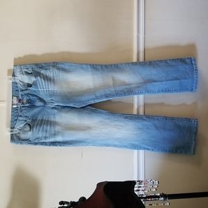 Light Blue Lowrise Slim Boot Size 11